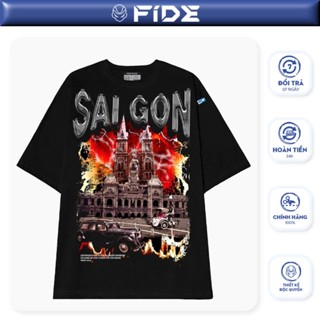Áo thun địa danh SÀI GÒN FIDE phông unisex nam nữ form rộng ulzzang SÀI GÒN SS2