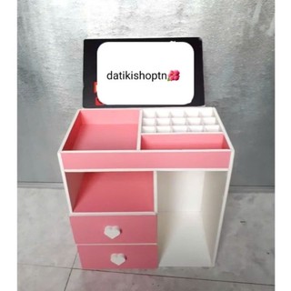 tủ mini đựng mỹ phẩm hồng phấn mới