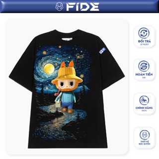 Áo thun FIDE LABUBU phông unisex form rộng local brand nam nữ cổ tròn oversize - AT77