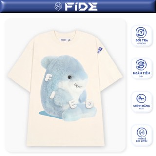 Áo thun FIDE cá mập Baby Shark phông unisex form rộng cổ tròn BABY SHARK 03