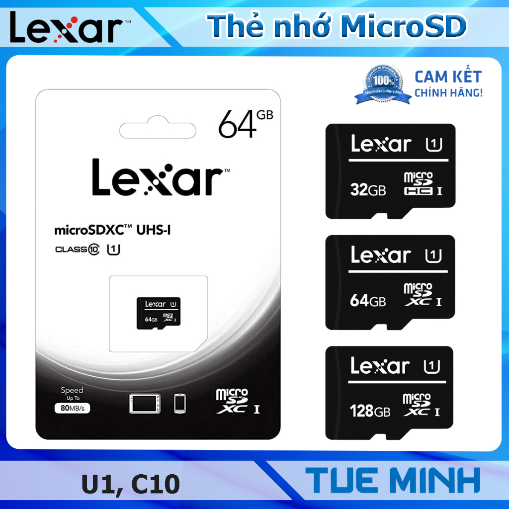 Thẻ nhớ Micro SD Lexar - SDXC UHS-I 100MB/s U1