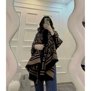 khăn choàng fendi khăn quàng cổ thời trang, khăn dạ ấm