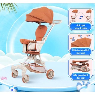 Xe đẩy gấp gọn Chilux M22 - Ghế ngồi xoay 2 chiều, mái che tuỳ chỉnh linh hoạt