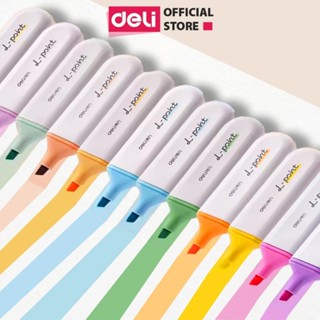 Bút Highlight Deli Nhiều Màu Pastel Đánh Dấu Dạ Quang Phù Hợp Cho Học Sinh Văn Phòng