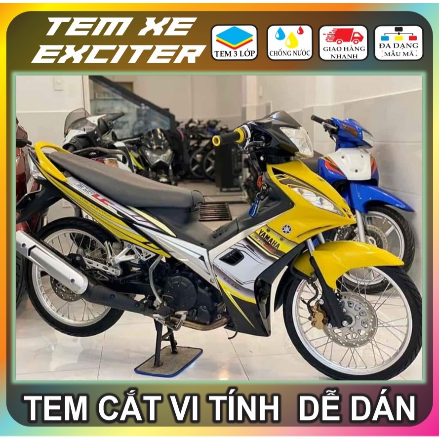 TEM EXCITER 2010 MẪU LC 135 CHO XE MÀU VÀNG