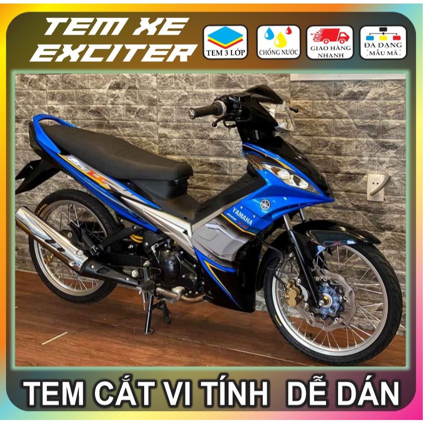 TEM EXCITER 2010 MẪU LC 135 CHO XE MÀU