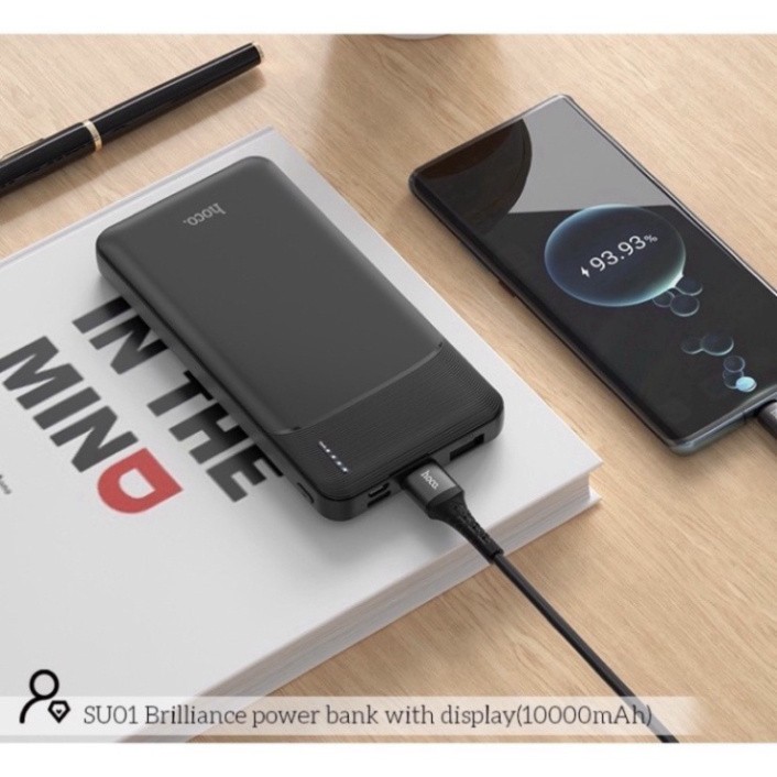 Sạc dự phòng hoco SU02 20000mAh 2 USB Output, 2 Input Micro Type-C - Hỗ Trợ Sạc Nhiều Thiết Bị Cùng Lúc Bền Bỉ! | BigBuy360 - bigbuy360.vn