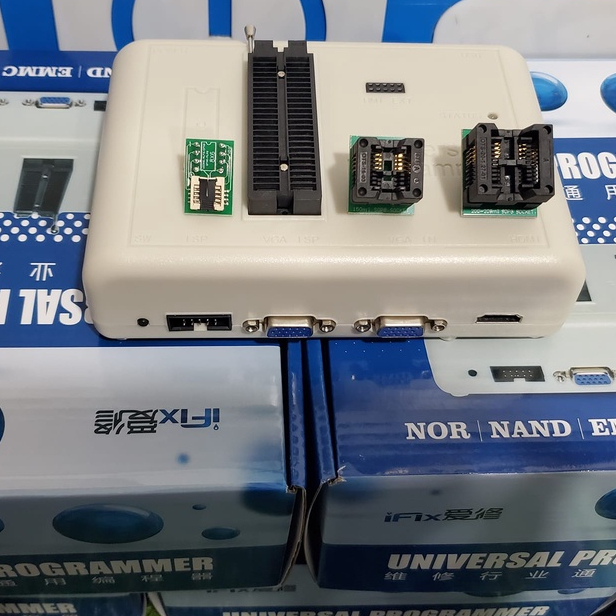 Máy nạp rom BIOS RT809H Và đế 8 to 8 nhỏ và 8 chân gầm