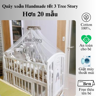Quây xoắn handmade tết 3 Tree Story cho nôi cũi trẻ em, quây sam chặn cũi cho bé