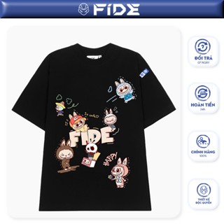 Áo thun FIDE LABUBU phông unisex form rộng local brand nam nữ cổ tròn oversize - AT87