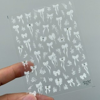 Sticker dán móng , miếng dán móng tay 5d lụa