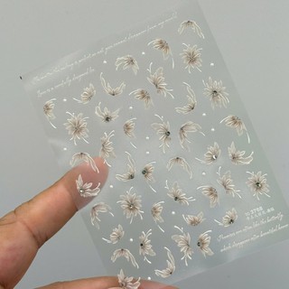 Sticker dán móng , miếng dán móng tay 5d lụa