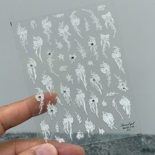 Sticker dán móng , miếng dán móng tay 5d lụa