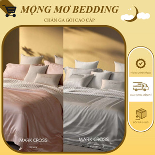 BỘ CHĂN GA CAO CẤP, BỘ GẤM LỤA TƠ TẰM THƯỢNG HẠNG của Markcross với thiết kế ánh trăng ga chần bông sang xịn mịn