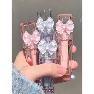 Son kem bóng MAKEMINE thạch nước thuỷ tinh kèm nơ dễ thương có ảnh thật shop chụp