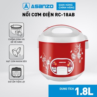 Nồi cơm điện nắp gài rc-18ab dung tích 1.8l công suất 700w bảo hành 12 tháng