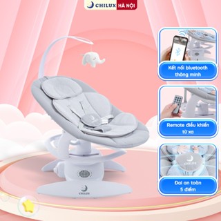 Nôi điện cho bé Chilux E9 - Remote điều khiển từ xa tiện lợi, nôi đu đưa 3 chiều