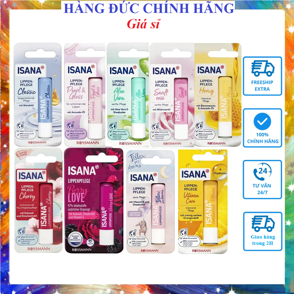 [Nhập Khẩu 100%] Son dưỡng môi Isana - Đức