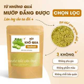 Bột khổ qua 100g, bột mướp đắng rừng, nguyên chất, hỗ trợ giảm mụn, ngừa tiểu đường, detox, giảm cân