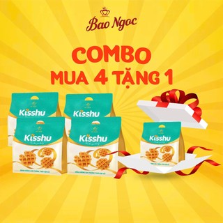   Combo 4 tặng 1  Bánh ăn sáng bông lan trứng tươi sợi gà Bảo Ngọc tiện lợi cho mọi bữa ăn 
