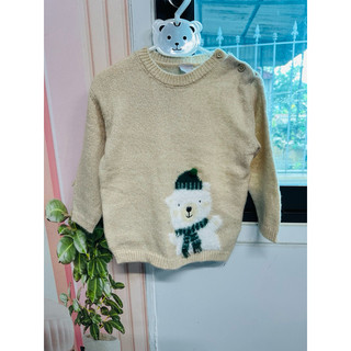 Áo len gấu sz 0-24M