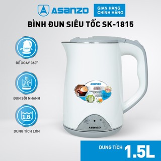 Ấm đun siêu tốc sk-1815 dung tích 1.5l công suất 1800w bảo hành 12 tháng