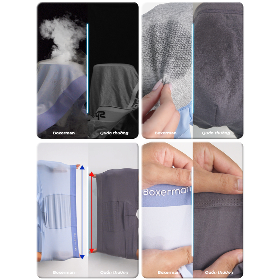 Combo 5 quần lót nam PROFIT Trunk mềm mại co dãn cao cấp BOXERMAN