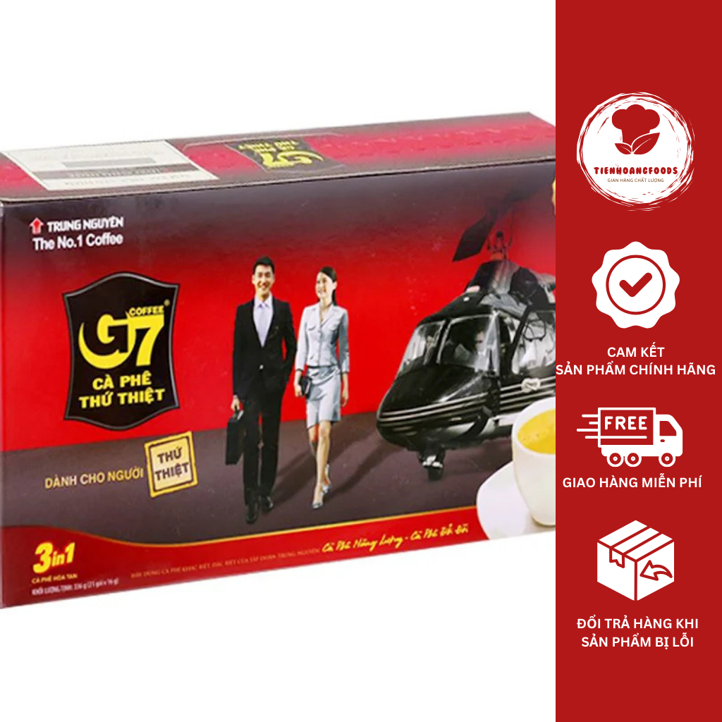 Cafe G7 Hộp 21 Gói 3 In 1 (Date Mới) Vị Đắng Hơi Gắt, Mùi Thơm Dịu Nhẹ Với Nước Pha Màu Nâu Cánh Giá
