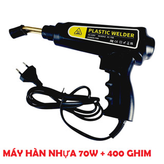 Máy Hàn Nhựa 70W 220V (Plastic Welding Gun) Hàn Chi Tiết Nhựa ÔTô, Xe Máy, Gia dụng. Tặng 400 Ghim S