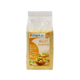 Hạt kê hữu cơ đã bóc vỏ markal organic millet, 500g