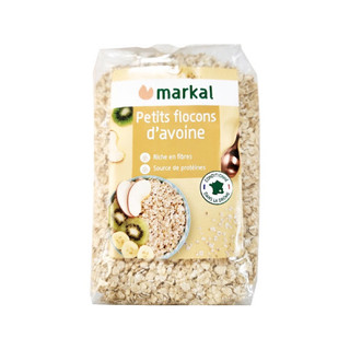 Yến mạch hữu cơ cán mỏng markal rolled oat, 500g