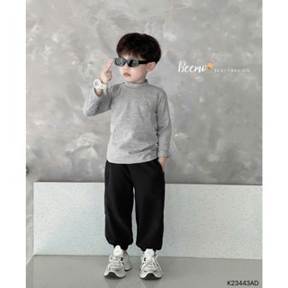 Áo giữ nhiệt trơn cổ 3p, 3phân Beemo phong cách basic cho bé