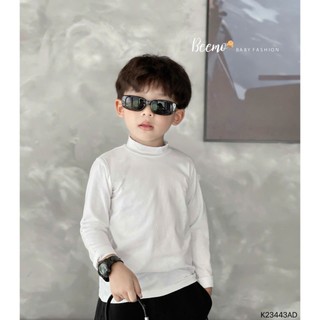 Áo giữ nhiệt trơn cổ 3p, 3phân Beemo phong cách basic cho bé