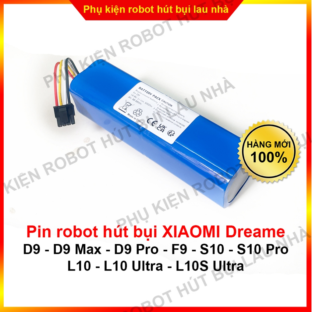 PPin robot hút bụi Xiaomi D9 - D9 Max - D9 Pro - L10 - L10 Ultra - L10S Ultra - F9 - S10 - S10 Pro