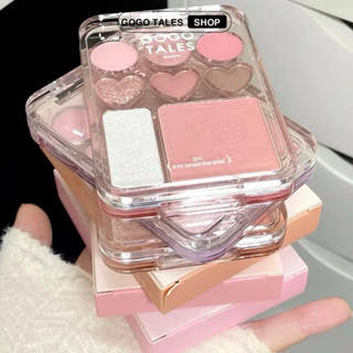Bảng Mắt Gogo tales trái tim GT609 8ô kèm Highlight và má Hồng