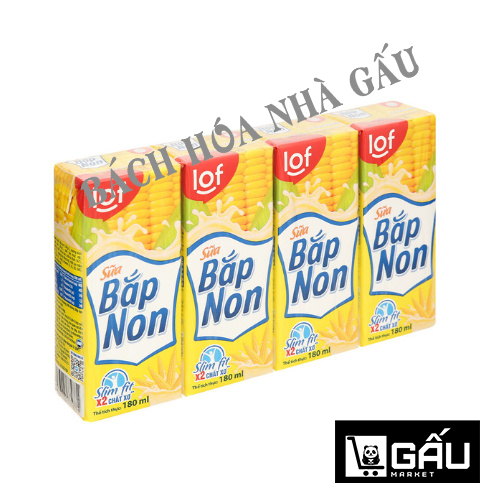 Sữa Bắp Non LiF KUN 180ml (Lốc 4 hộp)