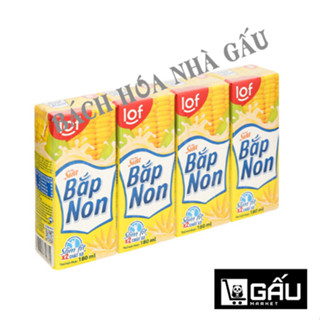  Sữa Bắp Non LiF KUN 180ml  Lốc 4 hộp  