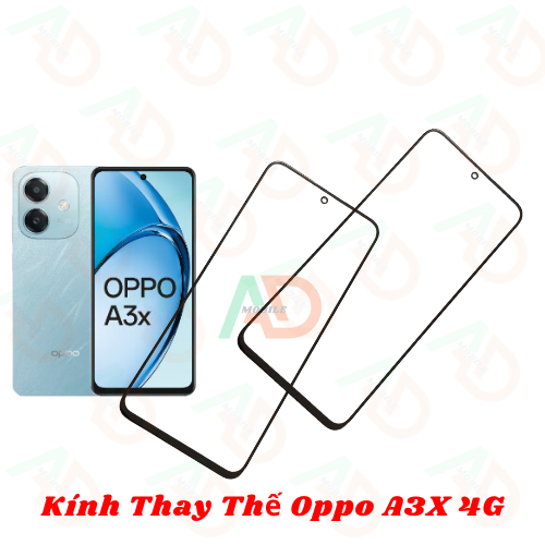 AD mặt kính Oppo A3X 4G , kính dùng ép cho oppo a3x 4g