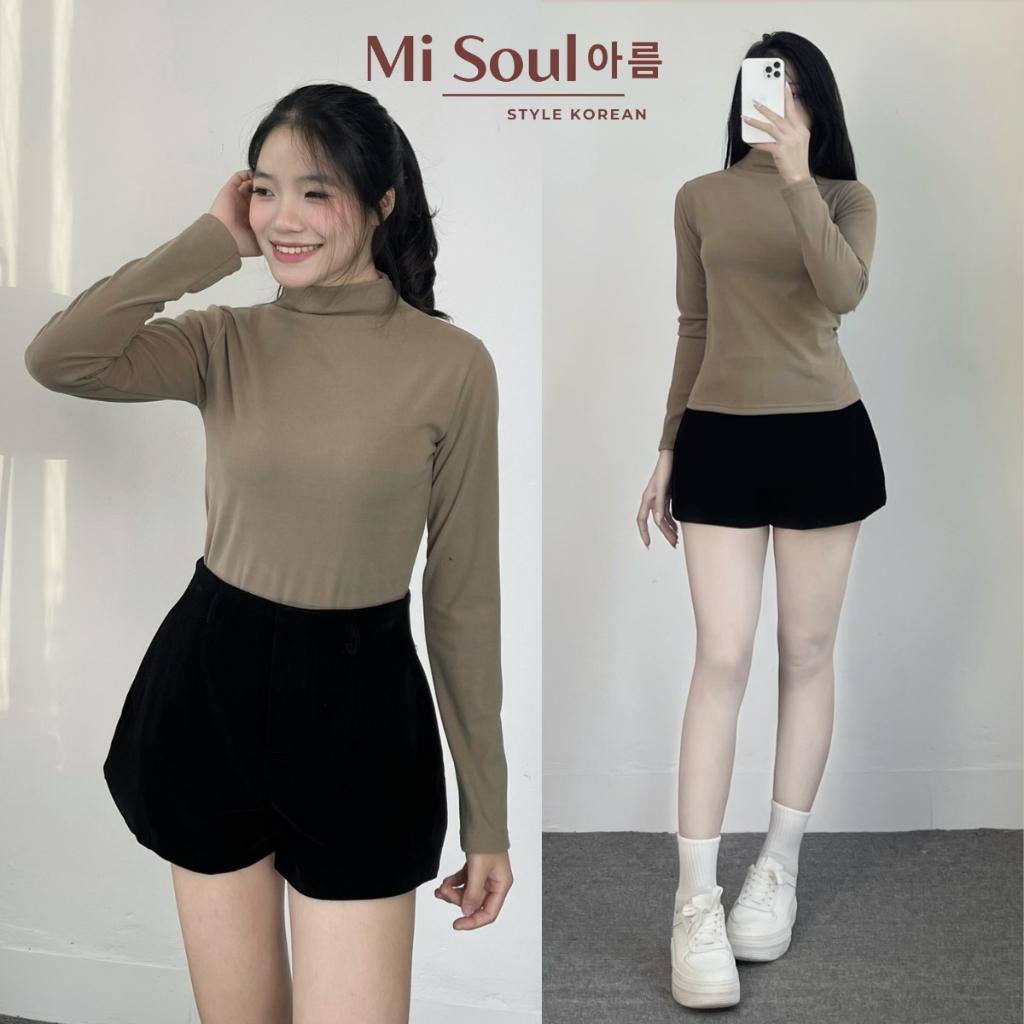 Áo Giữ Nhiệt Lót Nỉ Lông BigSize Trơn Cổ 3 Phân Dài Tay MiSoul , Áo Giữ Nhiệt Dài Tay MiSoul BigSize 237 | BigBuy360 - bigbuy360.vn