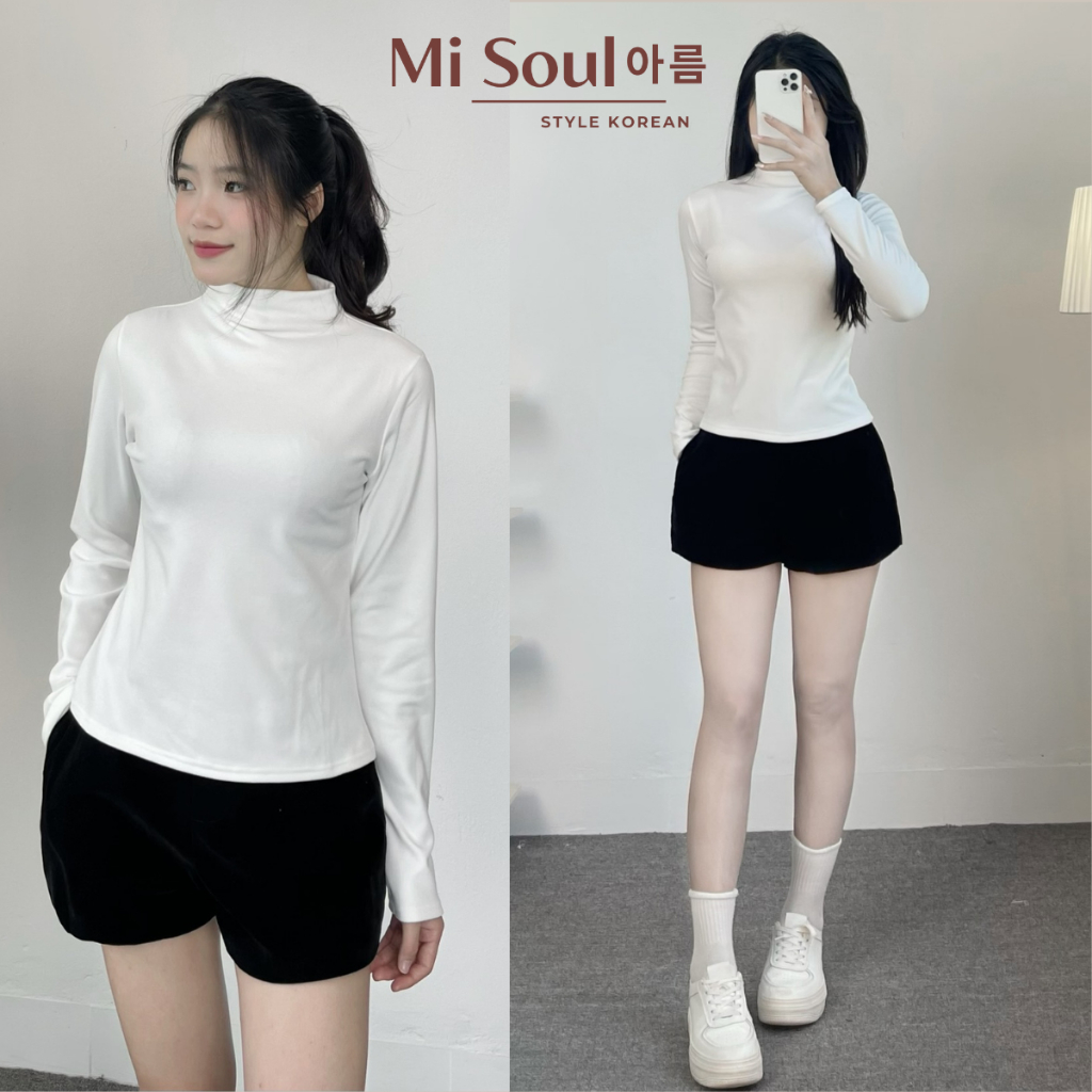 Áo Giữ Nhiệt Lót Nỉ Lông BigSize Trơn Cổ 3 Phân Dài Tay MiSoul , Áo Giữ Nhiệt Dài Tay MiSoul BigSize 237 | BigBuy360 - bigbuy360.vn