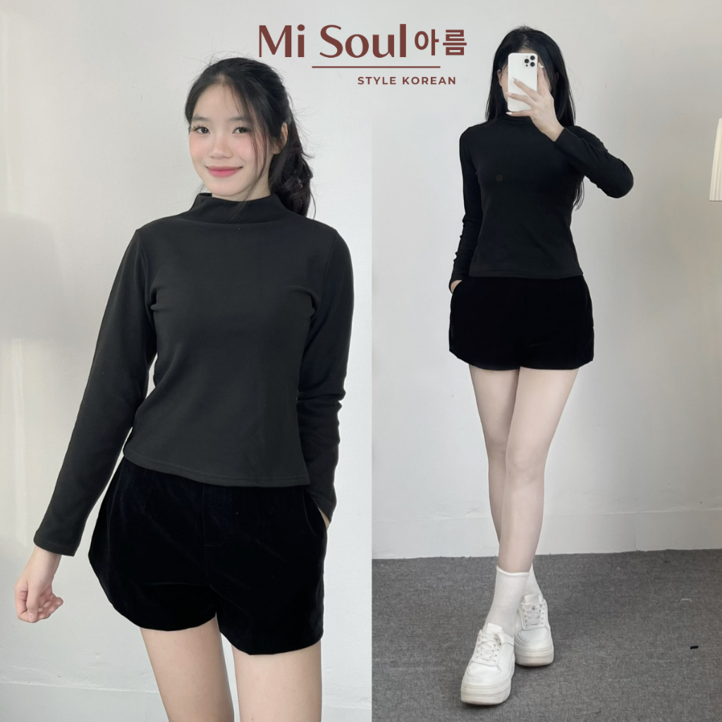 Áo Giữ Nhiệt Lót Nỉ Lông BigSize Trơn Cổ 3 Phân Dài Tay MiSoul , Áo Giữ Nhiệt Dài Tay MiSoul BigSize 237 | BigBuy360 - bigbuy360.vn