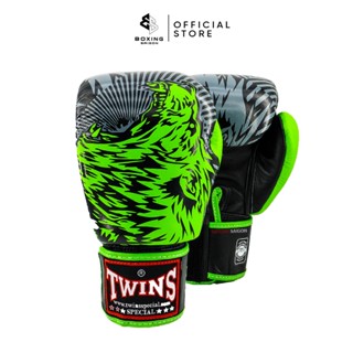 Găng tay Boxing Muay Thai Twins Fbgvl3-50 - Green/Black