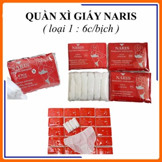 GÓI 6c QUẦN LÓT GIẤY NARIS COTTON DÙNG 1 LẦN CHO MẸ BẦU/ ĐI DU LỊCH/HỌC QUÂN SỰ