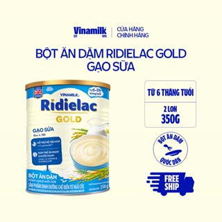 Combo 2 hộp Bột Ăn Dặm gạo sữa Ridielac Gold - Hộp thiếc 350g