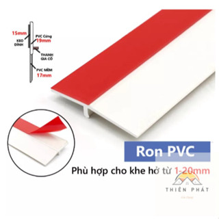 Thanh dán chặn khe hở cửa, ngăn gió lùa 100cm bằng nhựa PVC bền bỉ, Ron dán cửa 1m ngăn côn trùng