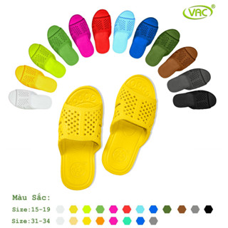 Dép tổ ong trẻ em E197C VAC size 15-19 nhựa EVA mềm nhẹ êm chân chống trơn trượt an toàn cho bé