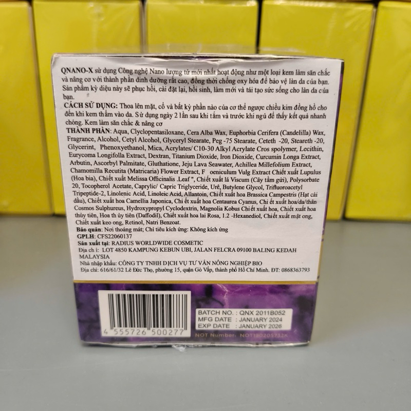 Chính hãng - Kem trị liệu Q Nano-X Kem Đa Năng Hỗ Trợ Cả Sức Khỏe Lẫn Sắc Đẹp