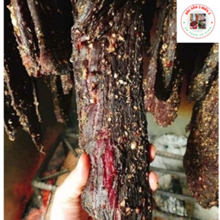 200g Thịt Trâu Gác Bếp Đặc Sản TÂY BẮC (Túi Hút Bạc) Kèm Gói Chẩm Chéo Cay Ngon