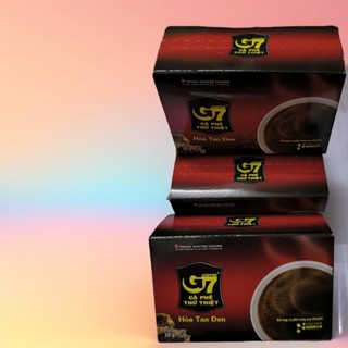 Cafe G7 Hòa Tan Đen 2 in 1 - không đường Trung nguyên Hộp 30G (2G x 15 Gói)