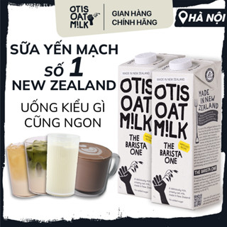 COMBO 2 Hộp 1 Lít Sữa Yến Mạch OTIS OAT MILK The Barista One Không Đường, Hỗ Trợ Giảm Cân, Eat Clean